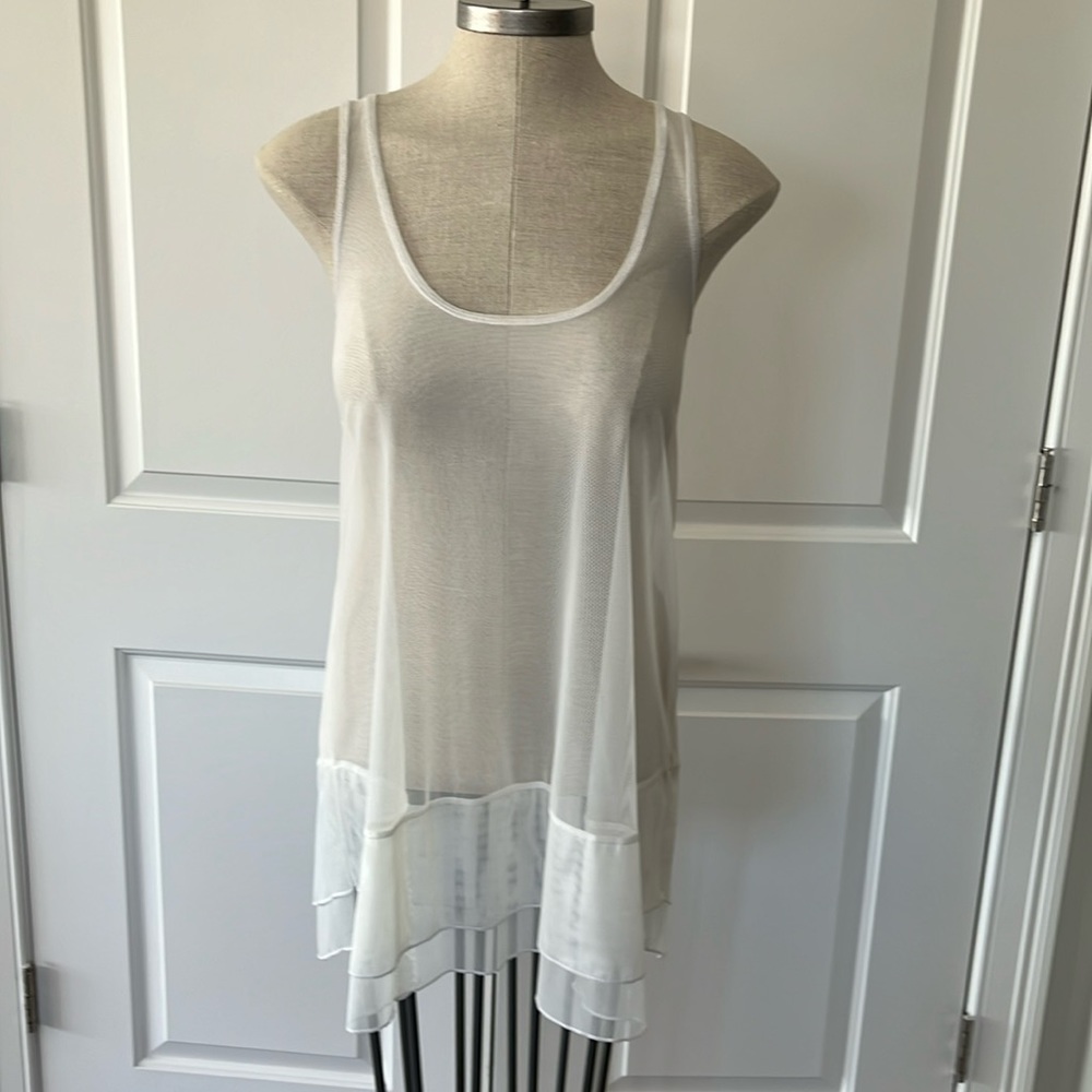 Sympli off white mesh camisole sz 6